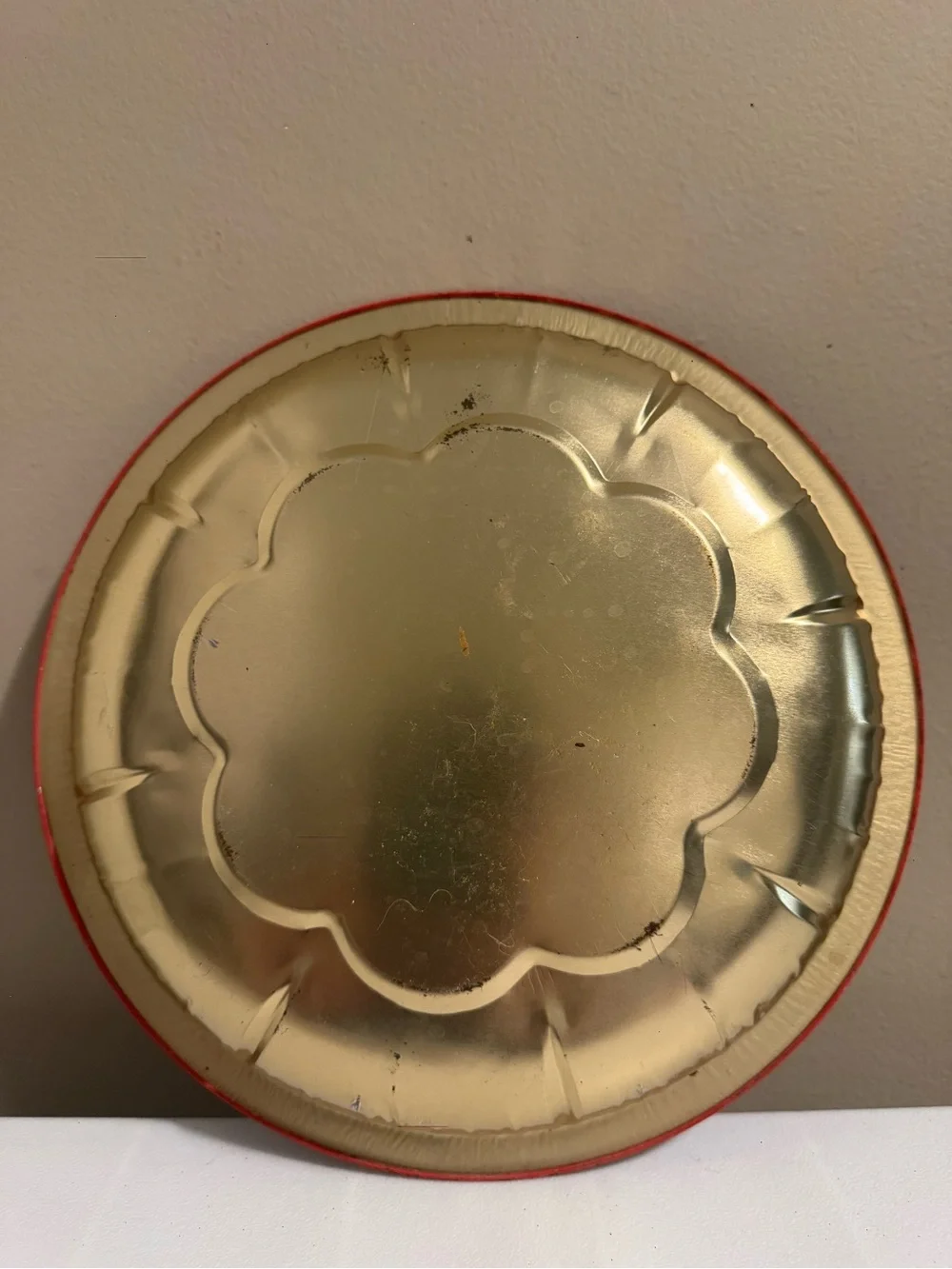 Vintage Christmas Tin Decor Tray